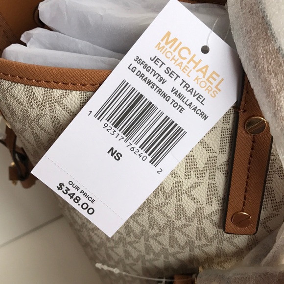 ❤️🌷mk drawstring tote/shoulder bag/vanilla/acorn - Picture 4 of 8